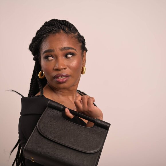 NWT Melie Bianco “Nancy” Structured Top Handle Bag – Chartreuse - Picture 6 of 7